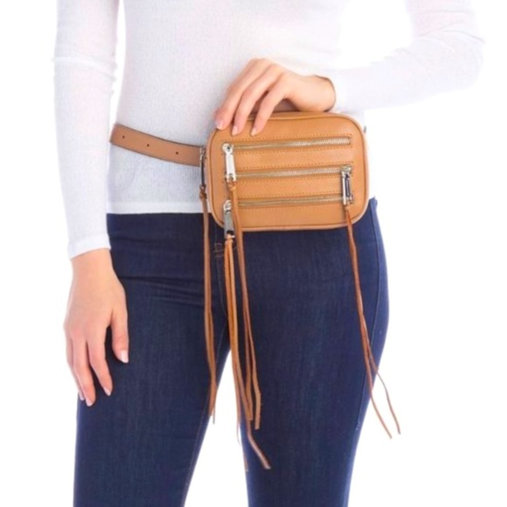 Rebecca Minkoff 3-Zip Leather Belt Bag